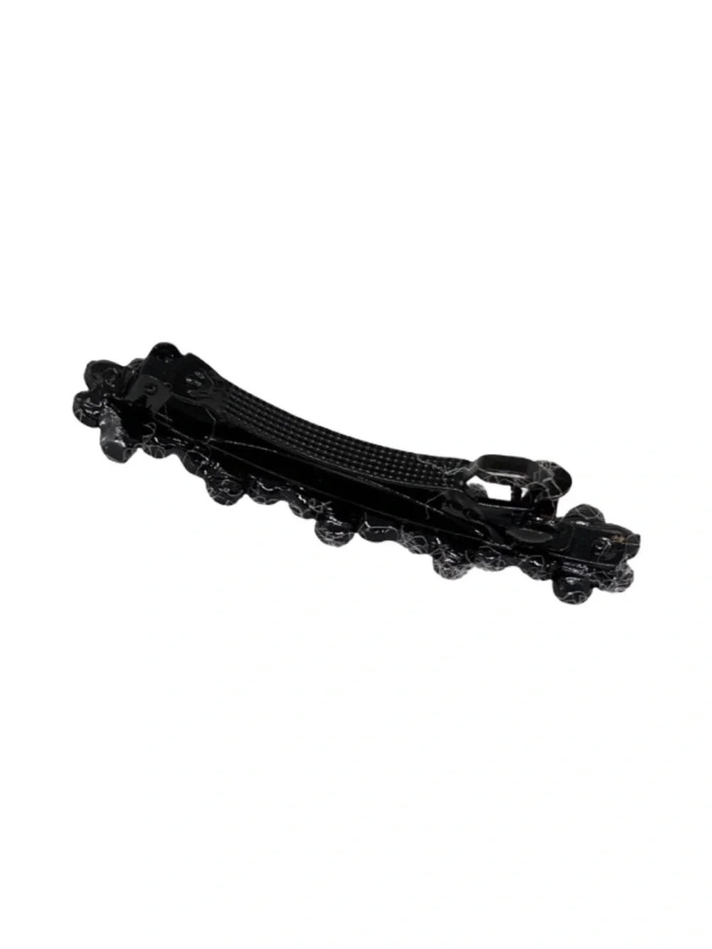 Rhinestone Flower Barrette Hair Clip - Gold FINAL PRICE DROP